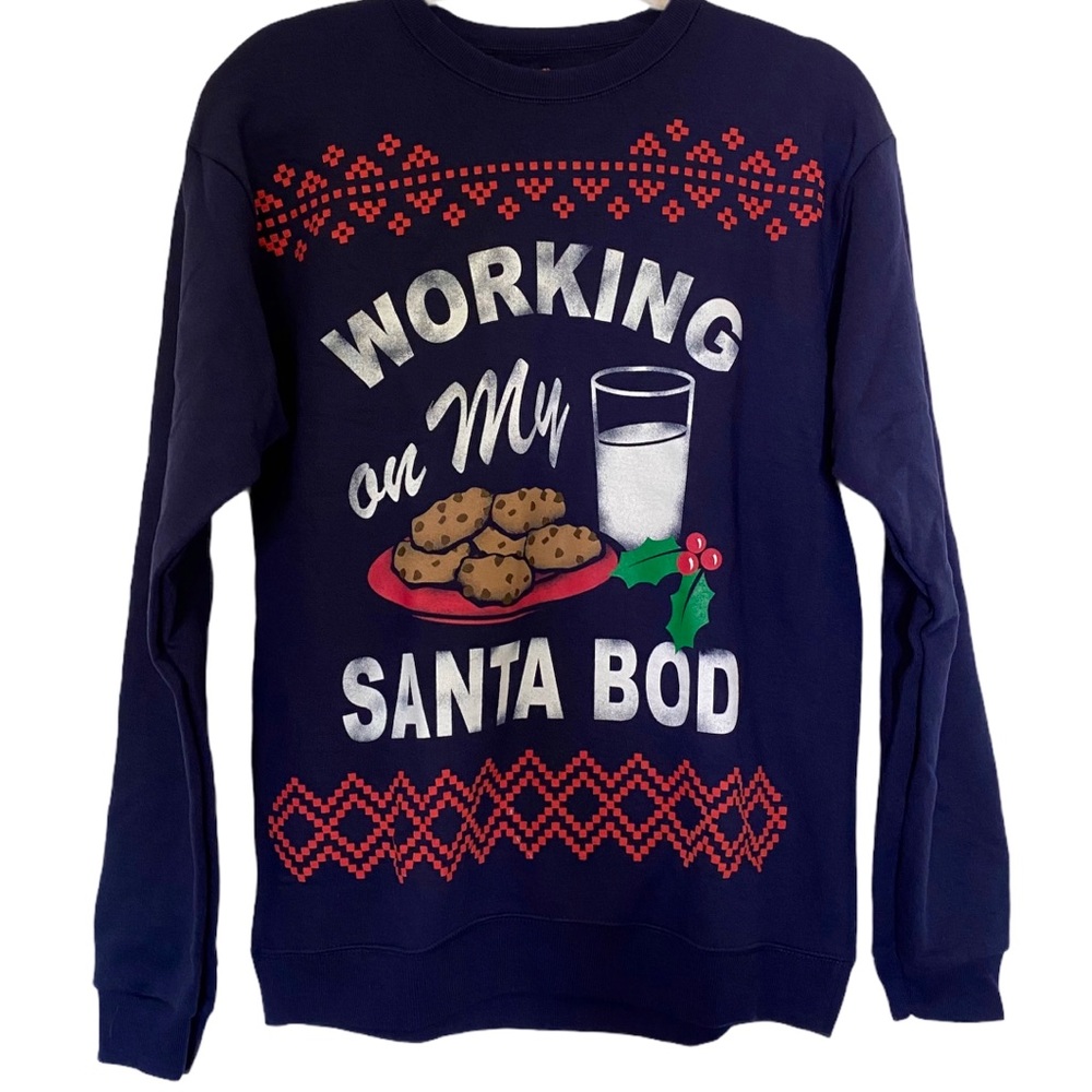 Ugly Christmas Sweater Working on my Santa Bod SM